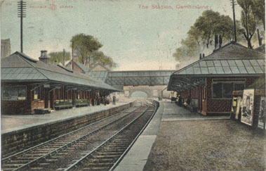 Cambuslang Station circa 1900 - Card Postmarked 1906 - Reliable Series No 804